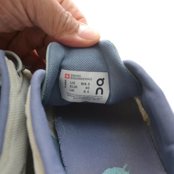 On Cloud Women's Surf Cobble Slip ON Sneakers Size 8.5 Pre Owned - Used Good - Picture 7 of 8